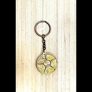 Disneyland Gold Tone Key Ring
